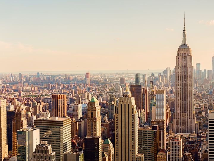 New York city skyline with empire state building