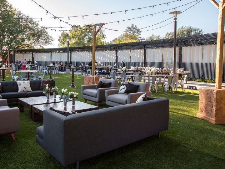outdoor courtyard event