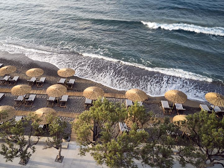 Aerial of Hotel Beach