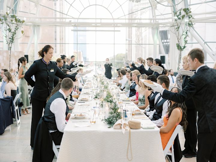 People Dining at a Wedding Celebration