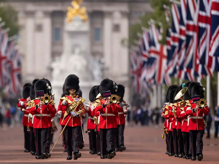 Guards on Parade to Celebrate the Kings Birthday