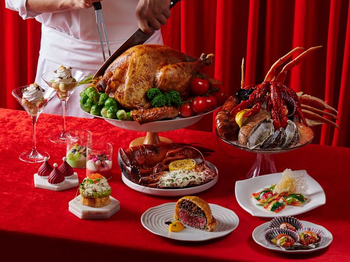 Chef Carving a Turkey to Celebrate the Festivities