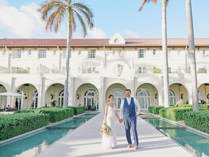 Bride and Groom, Weddings at Casa Marina Key West