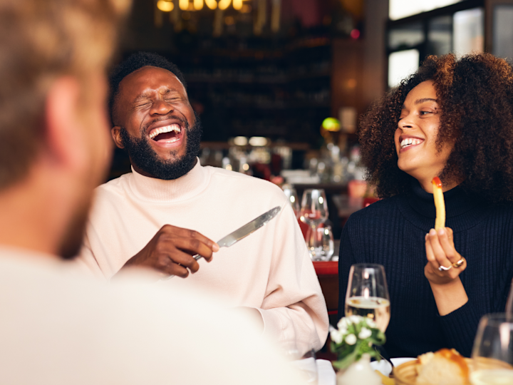 Guests Dining in a Restaurant