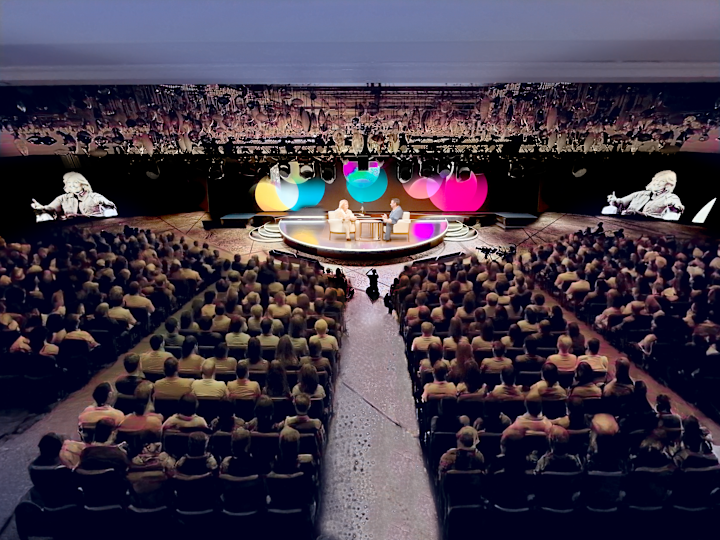 People Attending a Conference at the Grand Ballroom