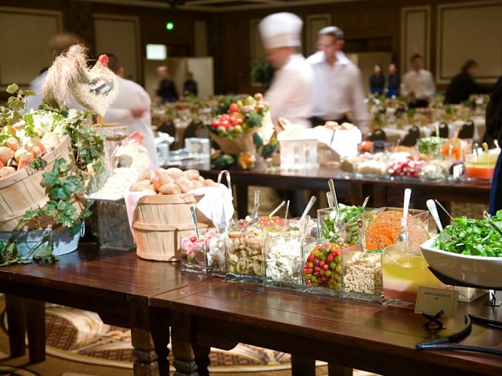 Chefs Getting Food Ready for an Event