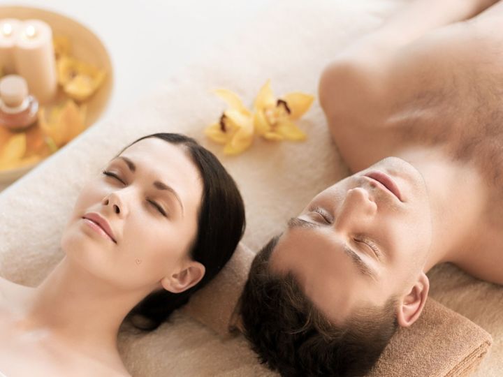 couple at the spa