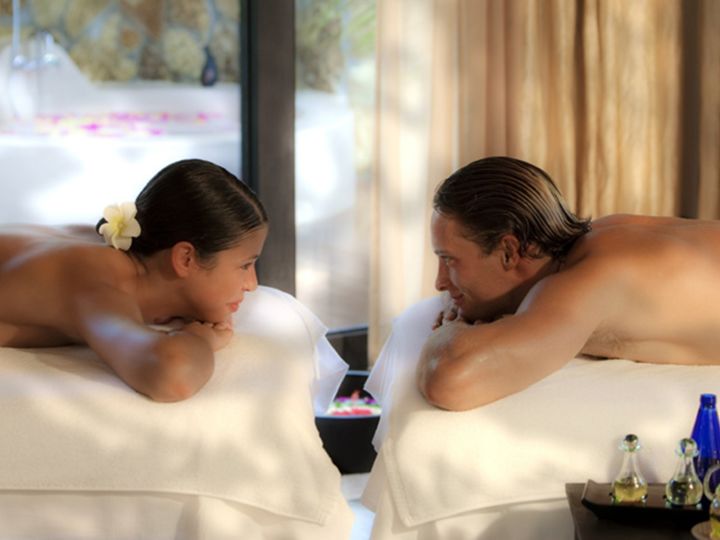 Couple at the spa