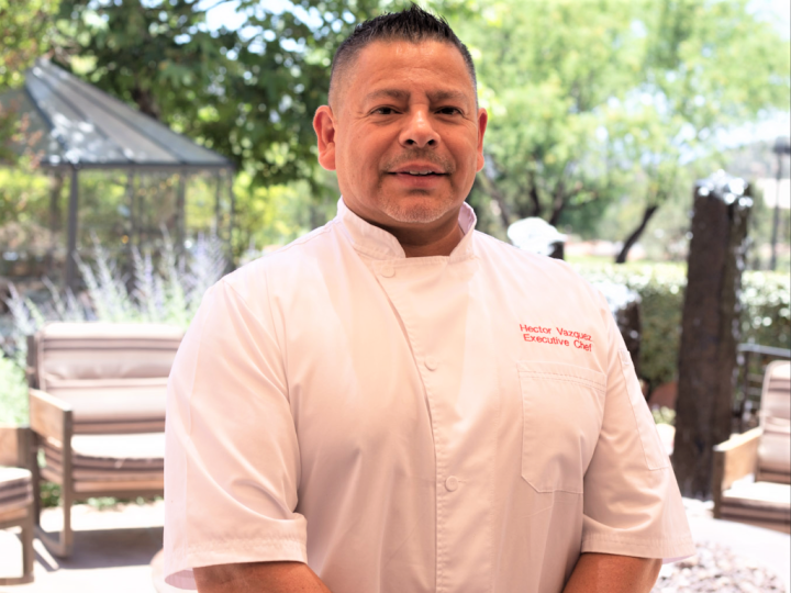 Chef Hector V posing for the camera, arms crossed
