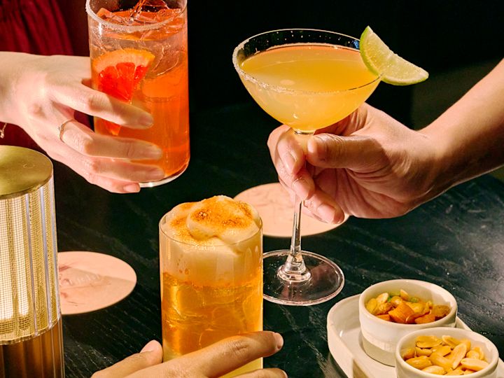 person holding drink in GingerLily