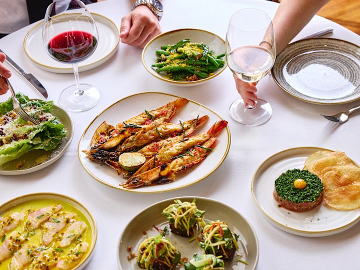 People Dining at Glass Brasserie