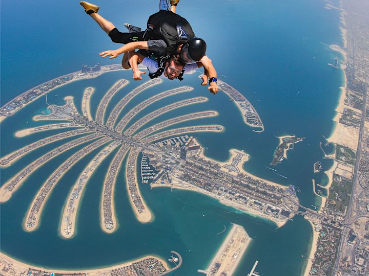 Hotelgasten duiken in de lucht