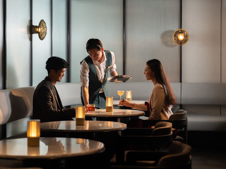 Couple Dining at the Ginger Lily