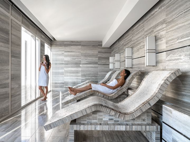 Tepidarium Chairs in the Waldorf Astoria Spa