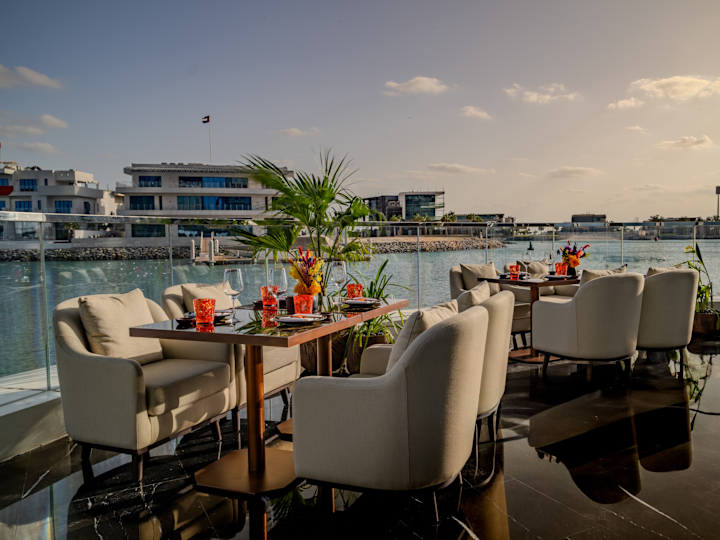 Dining Outdoors at SUSHISAMBA Restaurant with Water View