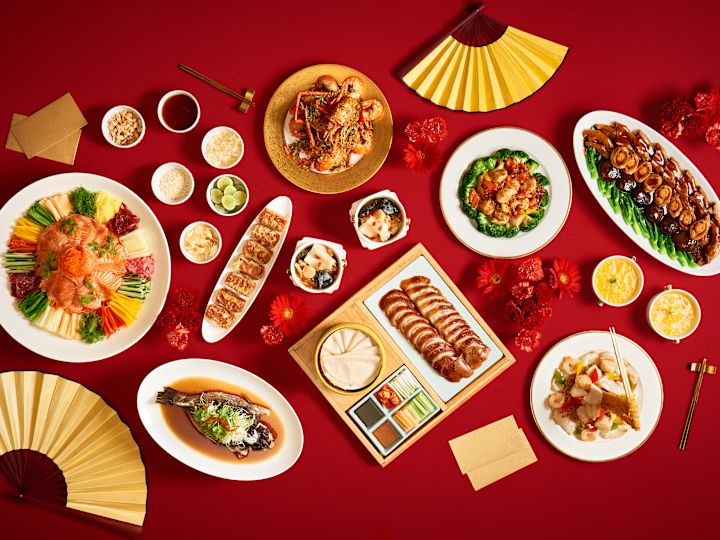 Food Selections on a Table at Liu Restaurant