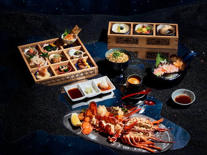 Food Selections on a Table at KiSara Restaurant