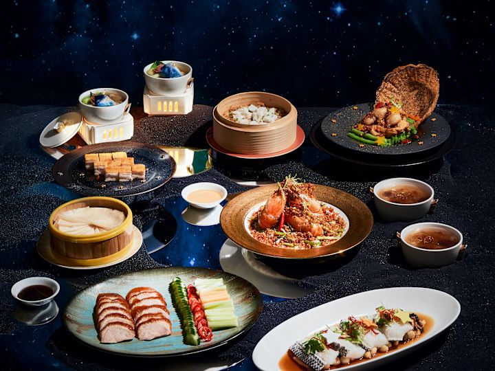Food Selections on a Table at Liu Restaurant
