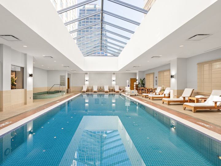 Indoor Pool With Hot Tub