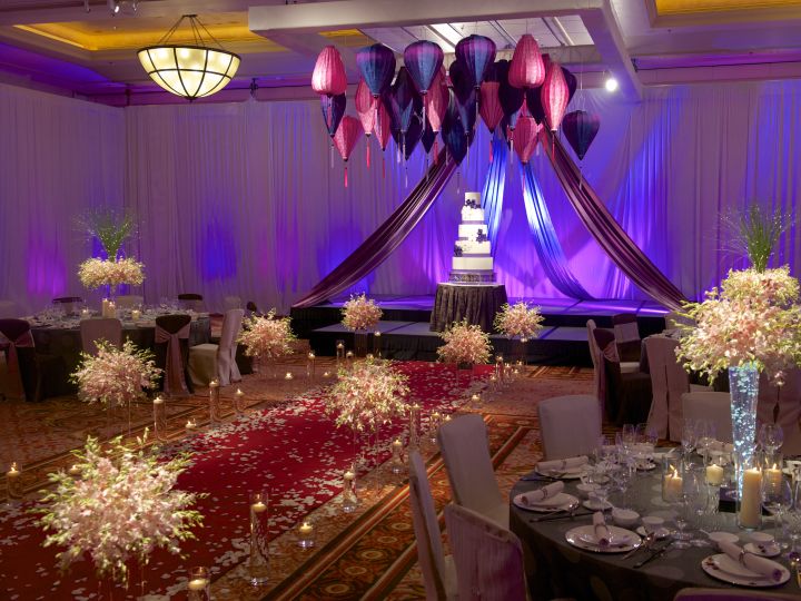 Ballroom Setup for a Wedding Celebration