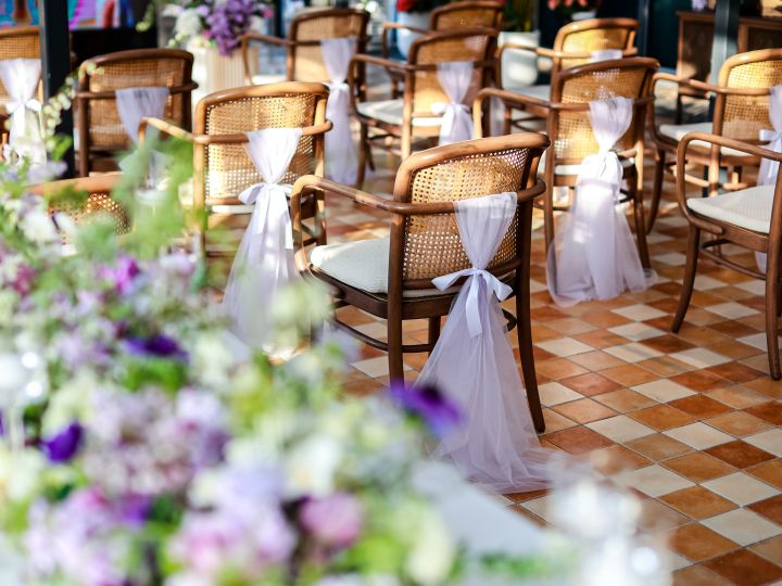 Decoraciones de asientos para bodas