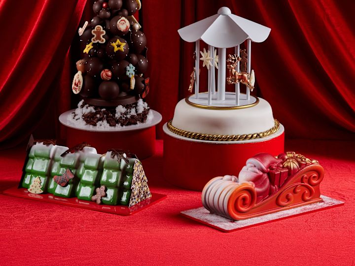 Festive Decor in a Restaurant