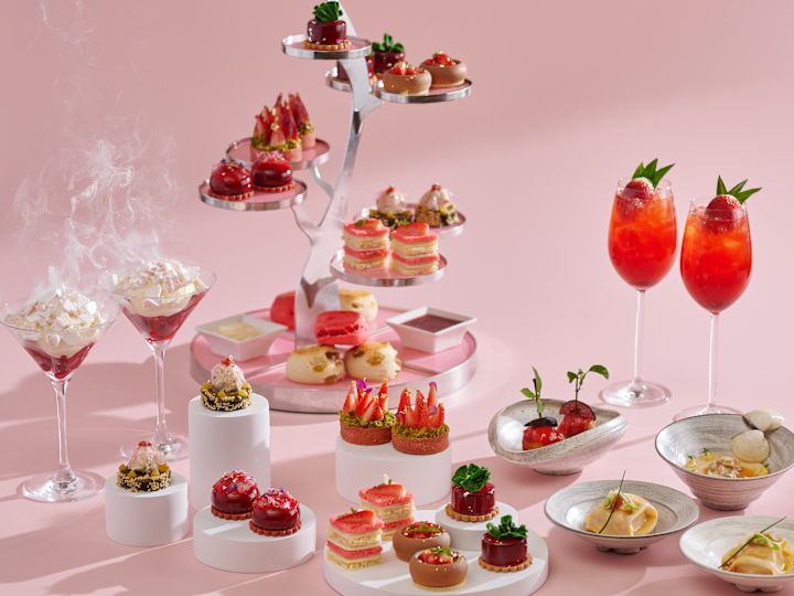 Afternoon Tea with a Strawberry Theme at the Lobby Lounge