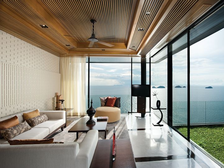 Suite Living Area With Ocean View