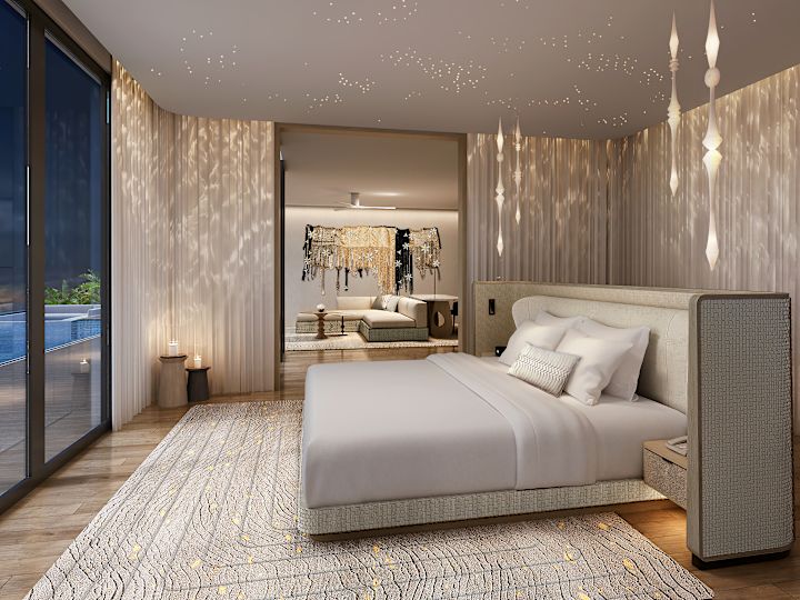 Suite d'une chambre avec très grand lit