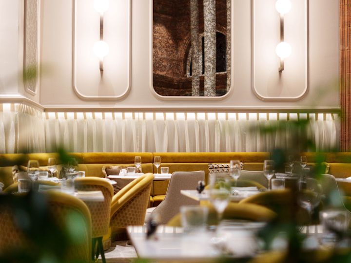 Detailansicht des Essbereichs im Restaurant "The Court"