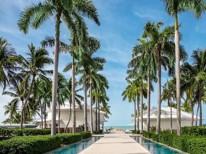 hotel exterior pathway to beach