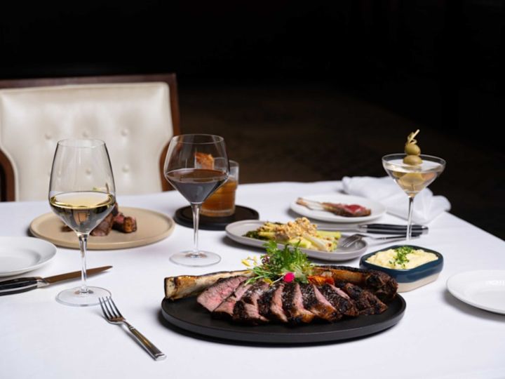 Diplomat prime dinner entrees, cocktails, glasses of wine