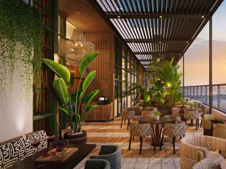 East Terrace of Club Signia with Ocean View at Sunset