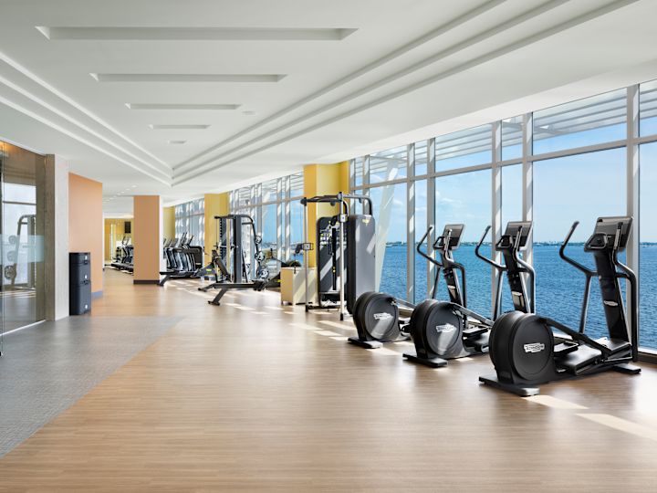 Elliptical Machines and Strength Equipment in Fitness Center