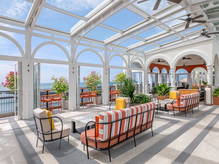 Terrace of Cielo Restaurant with Ocean View
