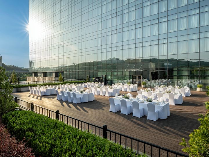Terrace Outdoors Setup for a Special Event