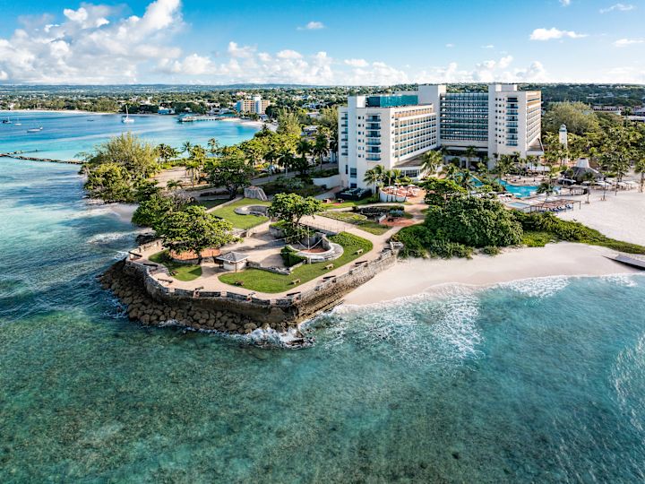 exterior drone shot