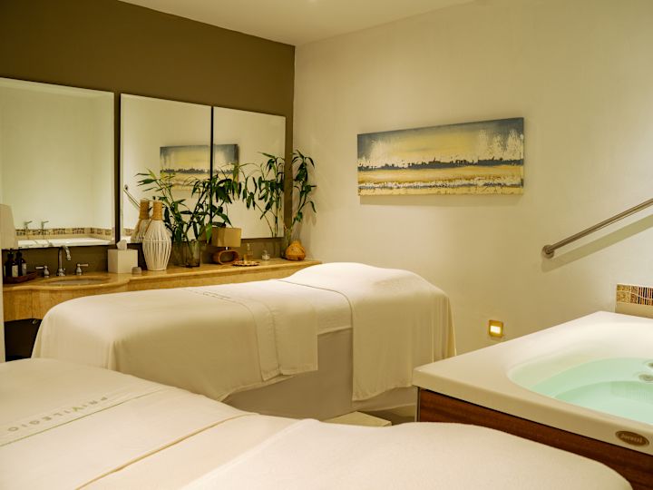 Tables de massage au spa