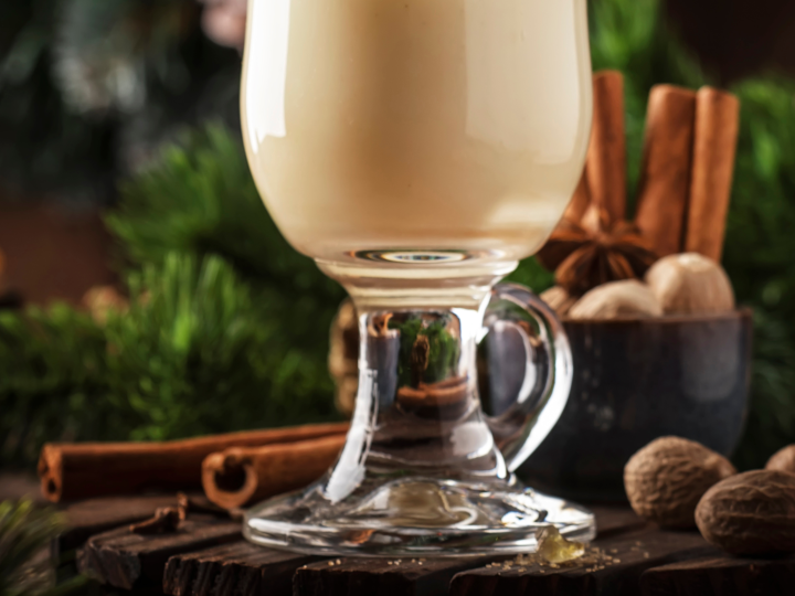 specialty cocktail with cinnamon stick