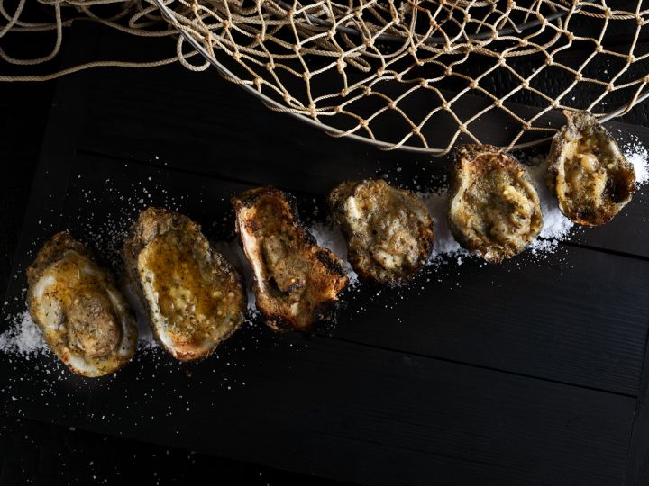 Chargrilled oysters