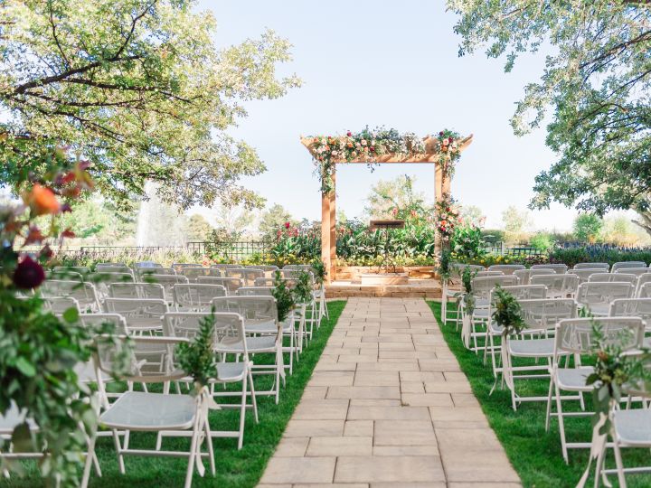 Outdoor Wedding Ceremony with seating