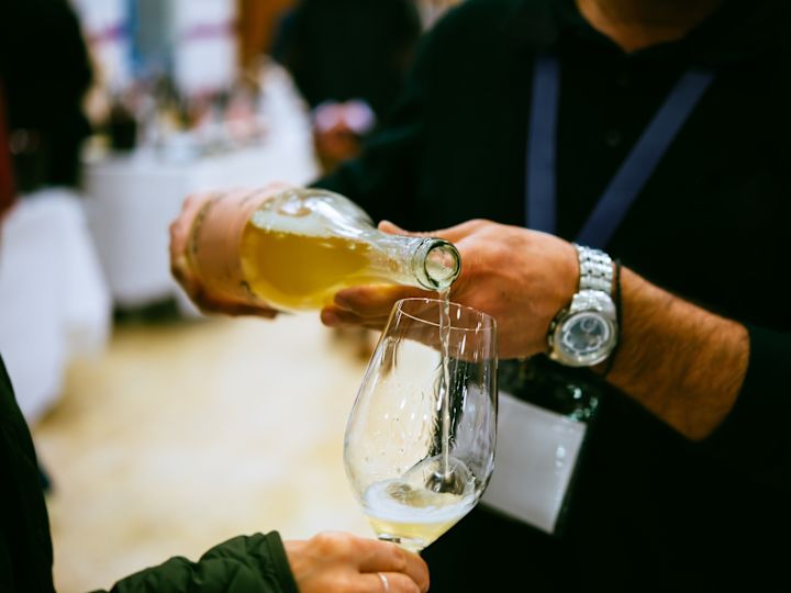 food and drink close up on table