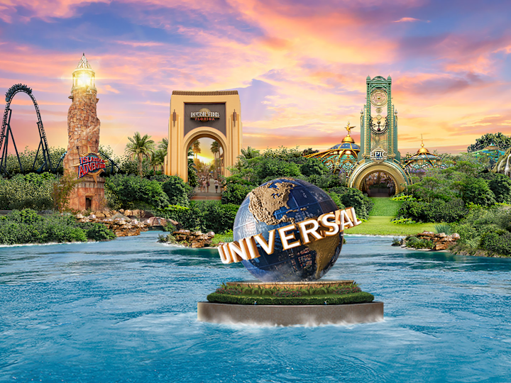 Vista del globo terráqueo Universal en el renderizado acuático