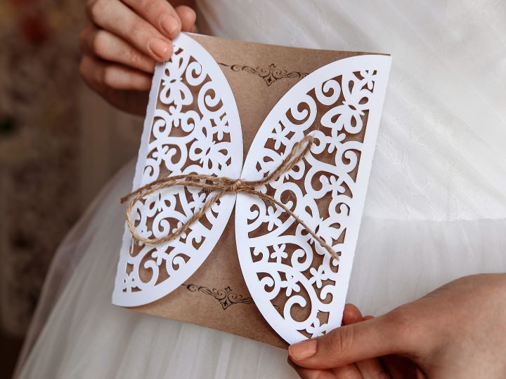 Wedding card decoration