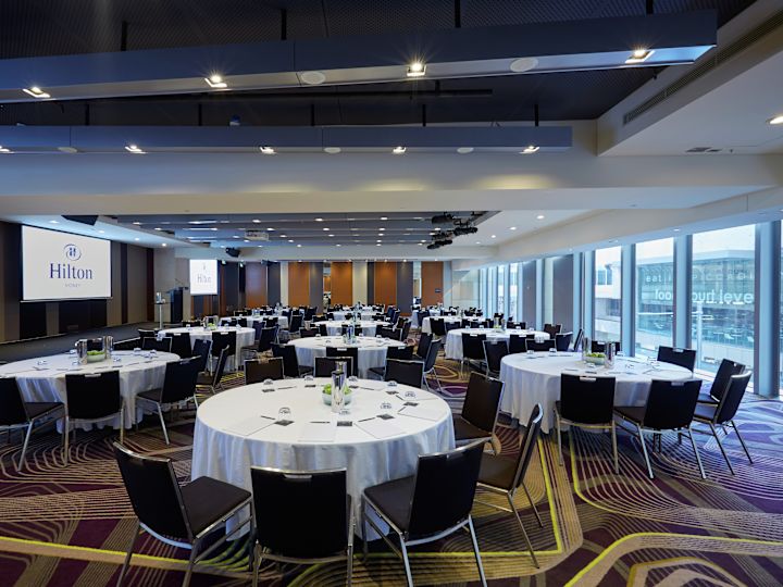 Meeting Room With Round Tables