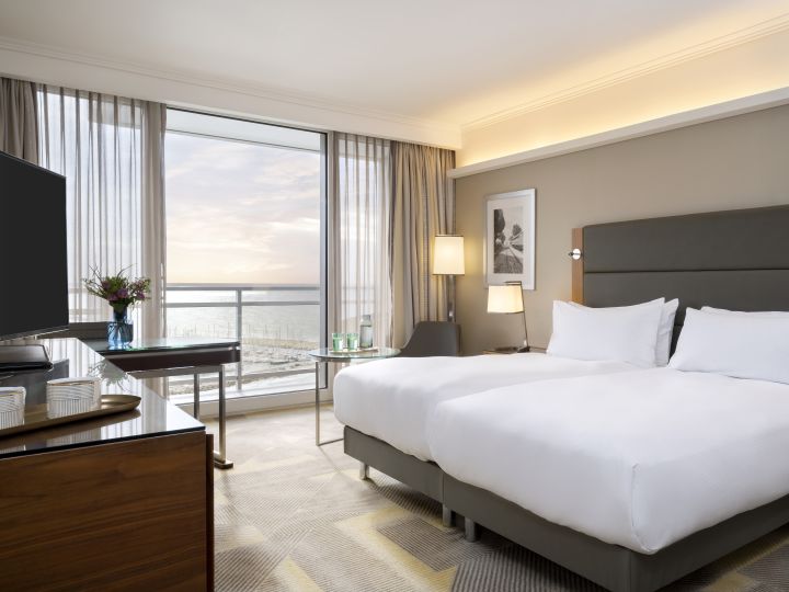 two twin beds