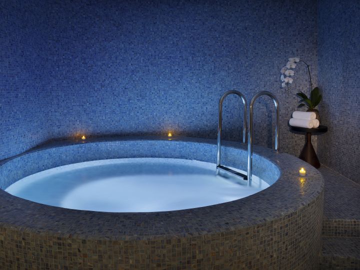 indoor whirlpool at spa
