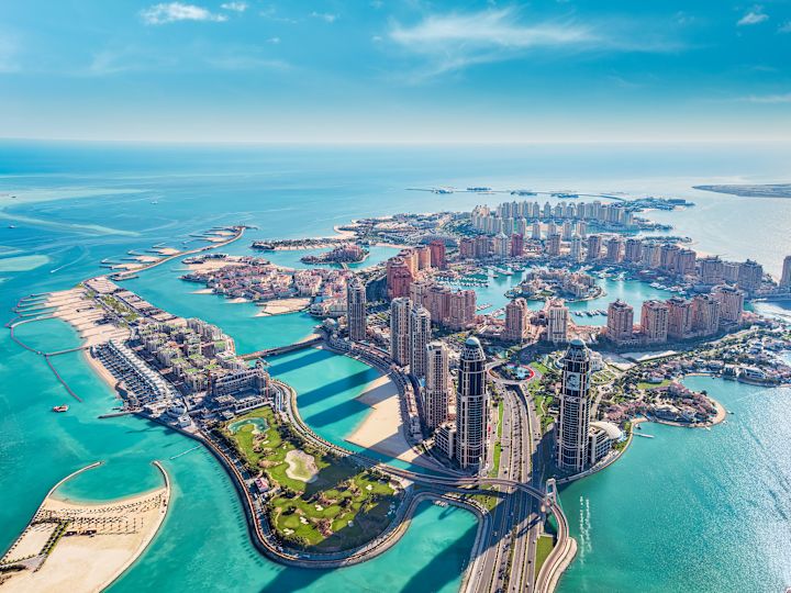 Внешний вид отеля Hilton Doha The Pearl сверху