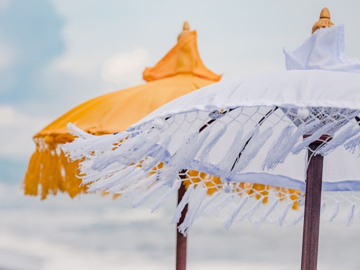 Ornate Parasols with Tassels