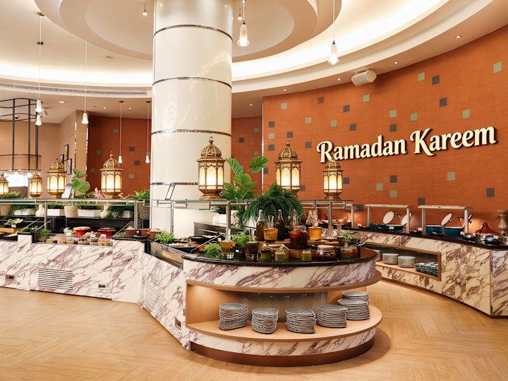 Restauranginställning för Oceana Kitchen för Ramadan Kareem